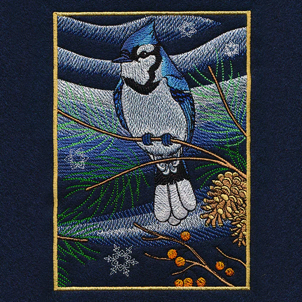 Northern Lights Blue Jays Panel Scene - Bottom Right - Image 11