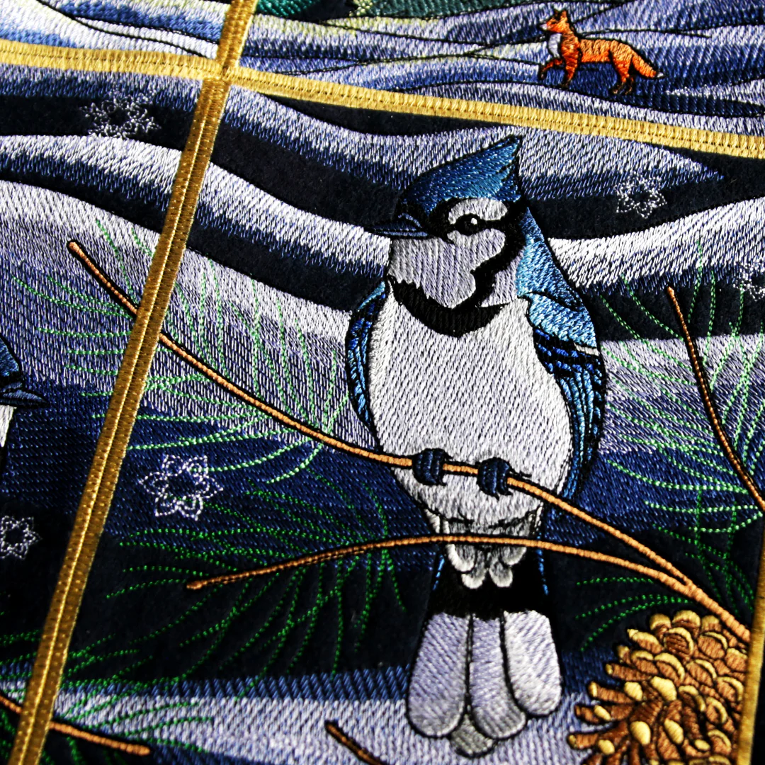 Northern Lights Blue Jays Panel Scene - Bottom Right - Image 12