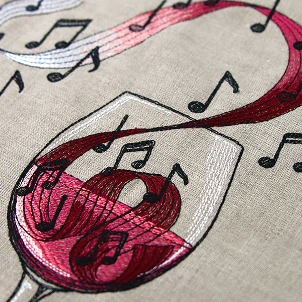 Notes of Flavor Wine Glass - Image 10