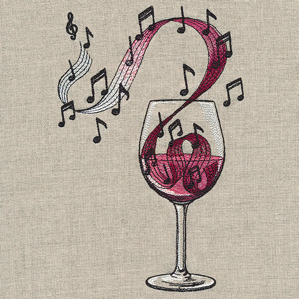 Notes of Flavor Wine Glass - Image 5