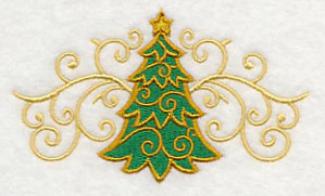 O Christmas Tree in Filigree Border - Image 5