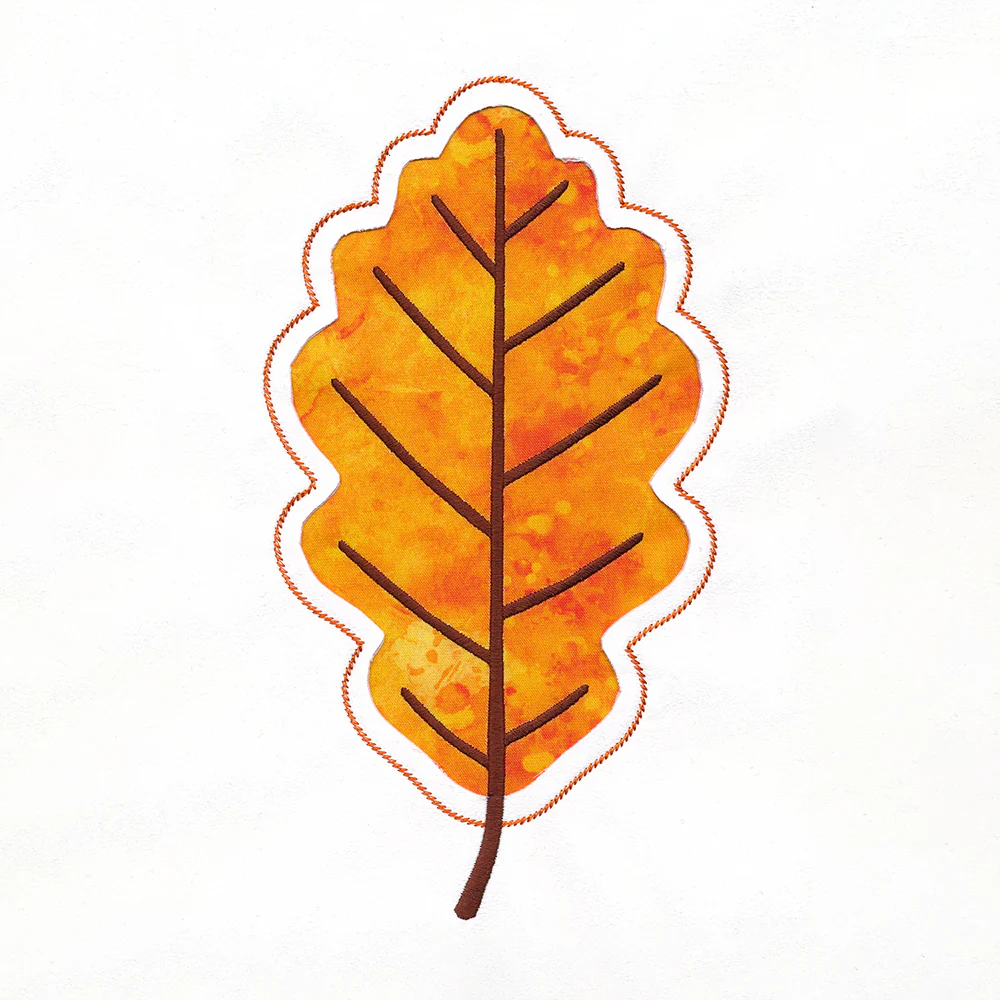Oak Leaf Silhouette (Reverse Applique) - Image 4