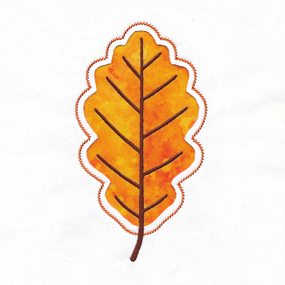Oak Leaf Silhouette (Reverse Applique) - Image 7