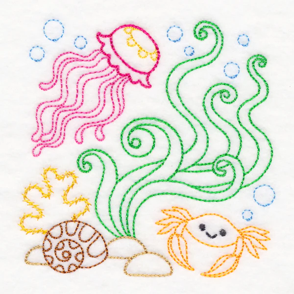 Ocean Adventure Crab and Jellyfish (Vintage) - Image 5