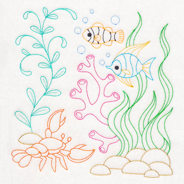 Ocean Adventure Fish & Lobster (Vintage)