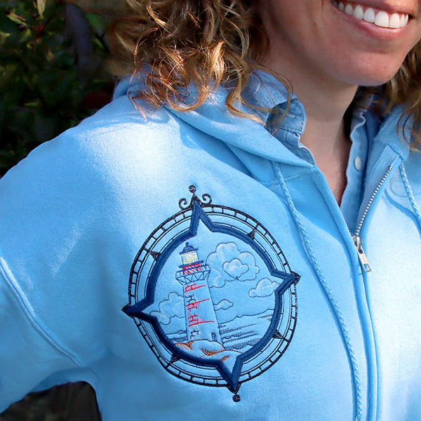 Off the Coast Lighthouse (Batting Applique) - Image 2