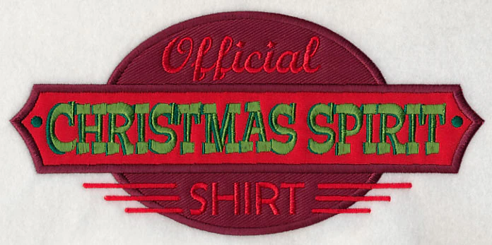 Official Christmas Spirit Shirt (Applique) - Image 2