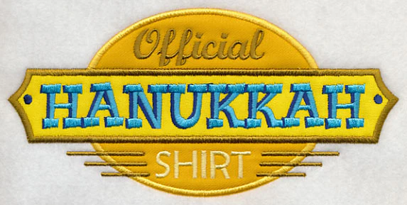 Official Hanukkah Shirt (Applique) - Image 3