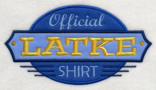 Official Latke Shirt (Applique) - Image 4