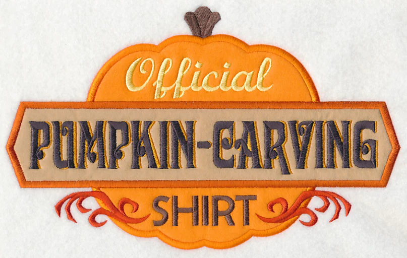 Official Pumpkin Carving Shirt (Applique) - Image 6
