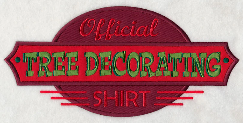 Official Tree Decorating Shirt (Applique) - Image 6