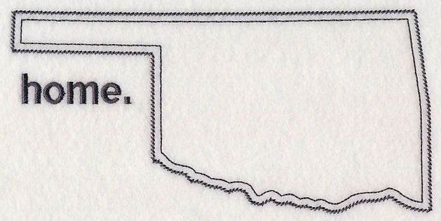 Oklahoma Outline (Vintage)