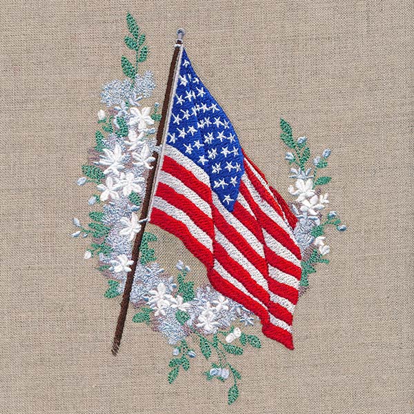 Old Glory Flag and Blooms - Image 7