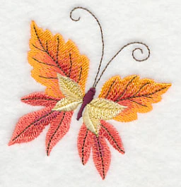 Orange Leafy Butterfly - Image 3