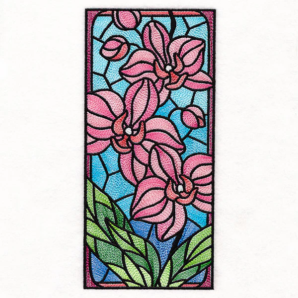 Orchid Stained Glass Panel - Image 4