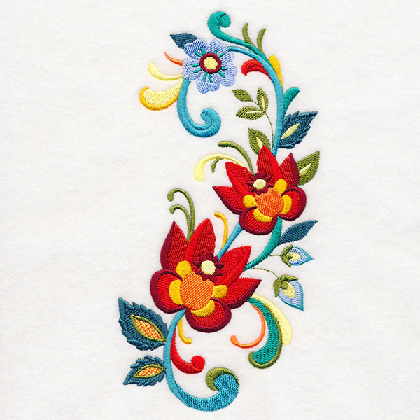 Ornate Rosemaling Spray - Image 3