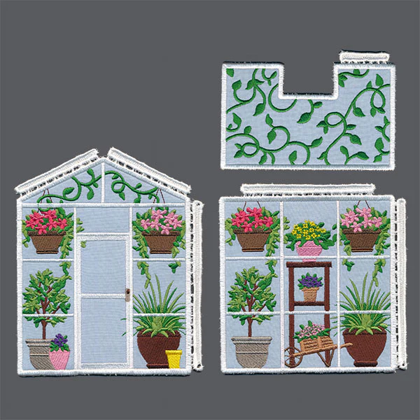 Out in the Greenhouse Tissue Box (In-the-Hoop) - Image 3