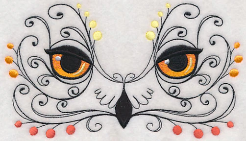Owl Face with Flourish - Image 3
