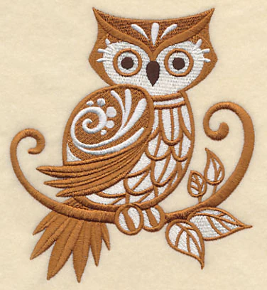 Owl with Flourish - Image 2