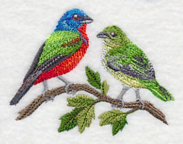 Painted Bunting Pair - Image 2