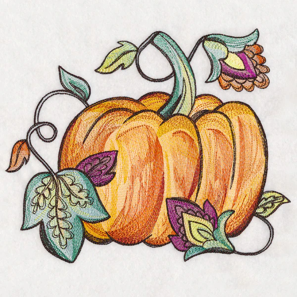 Painted Jacobean Pumpkin
