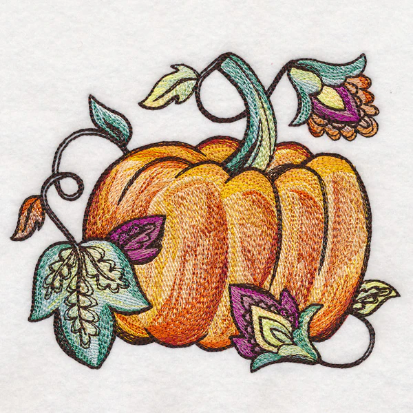 Painted Jacobean Pumpkin - Image 3