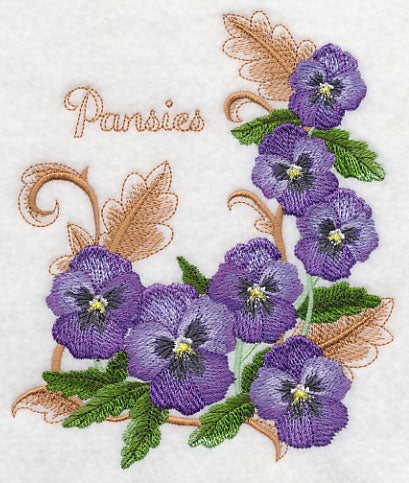 Pansies with Flourish - Image 3