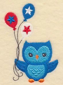 Patriotic Hoot with Balloons - Image 2