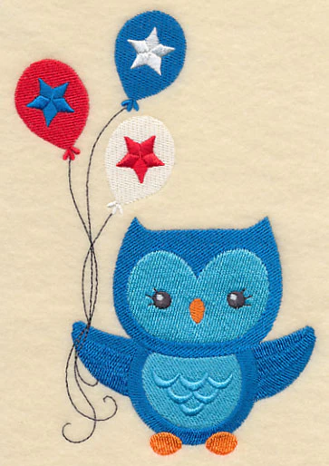 Patriotic Hoot with Balloons - Image 3