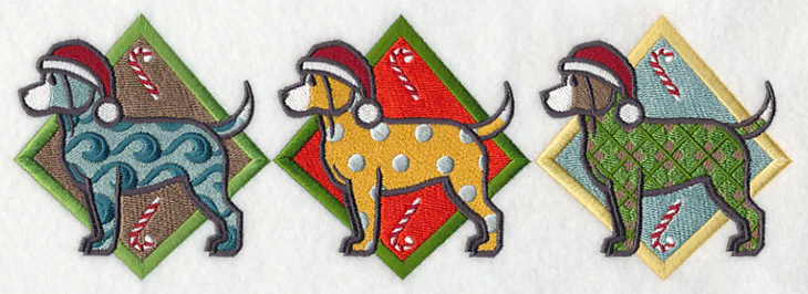 Patterned Beagle Triptych - Image 2