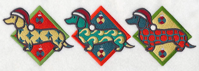 Patterned Dachshund Triptych - Image 3