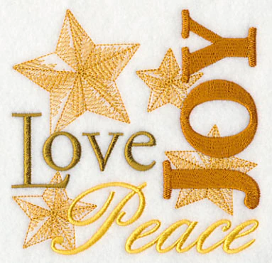 Peace Love Joy Christmas Square - Image 16