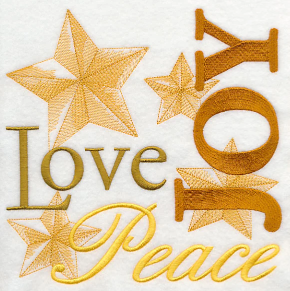 Peace Love Joy Christmas Square - Image 2