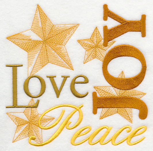 Peace Love Joy Christmas Square - Image 3