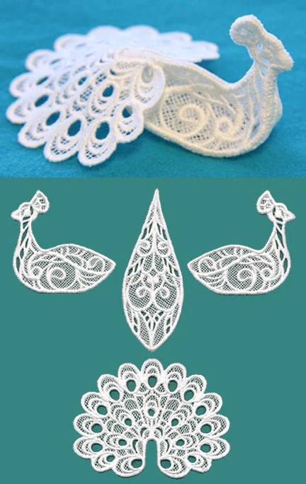 Peacock in 3D (Lace) - Image 3