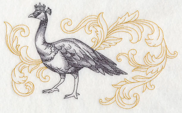 Peahen in Crown - Image 2