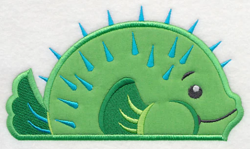 Peeking Blowfish (Applique) - Image 2