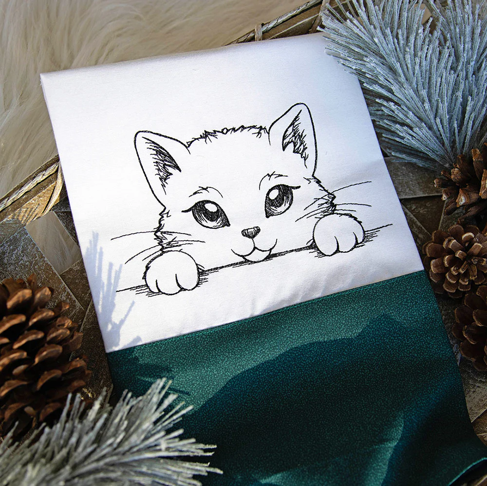 Peeking Cat Sketch
