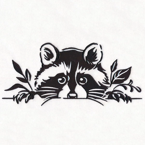Peeking Raccoon Border - Image 11