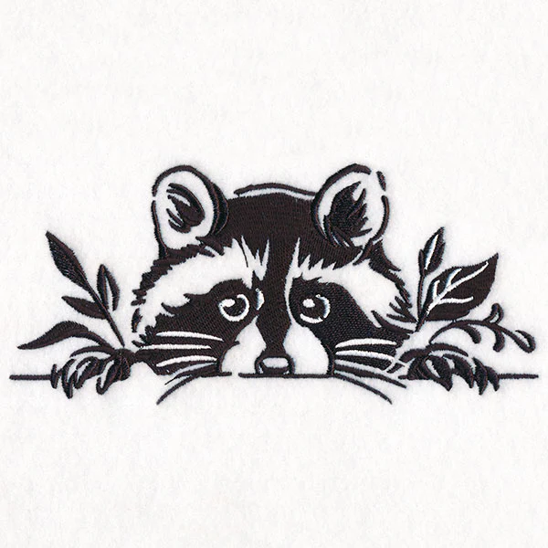 Peeking Raccoon Border - Image 17