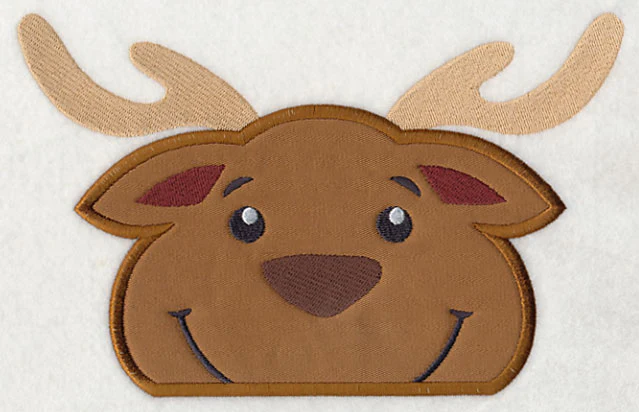 Peeking Reindeer (Applique) - Image 4