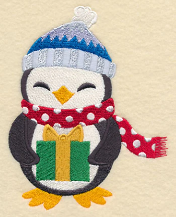 Penguin with Christmas Gift - Image 3