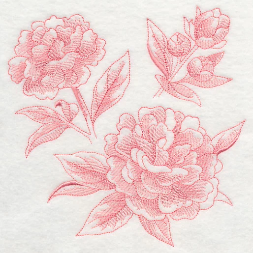 Peony Botanical (Toile) - Image 2