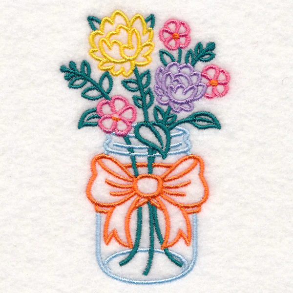 Peony Canning Jar (Vintage) - Image 6