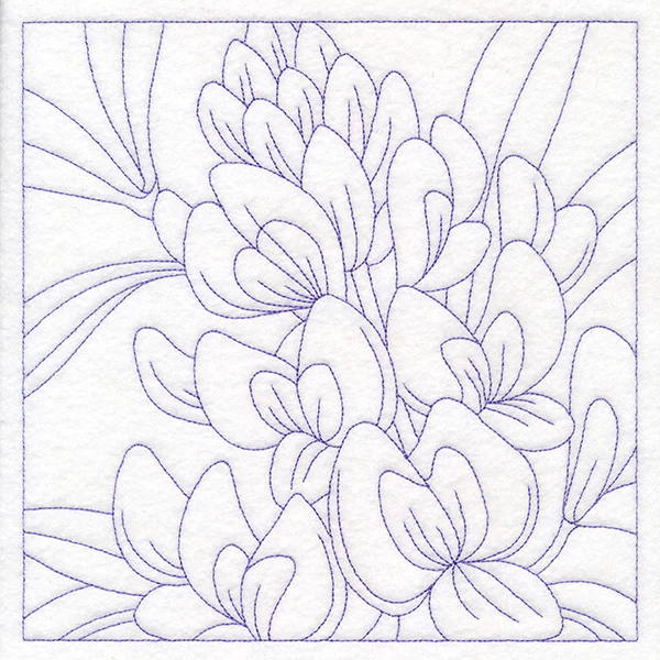 Perfect Petals Quilting - Bluebonnets (Double Run)
