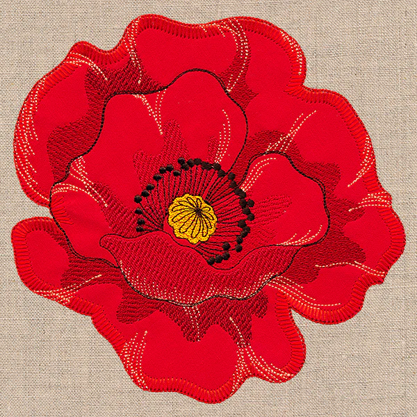Perfect Poppy (Heirloom Applique) - Image 5