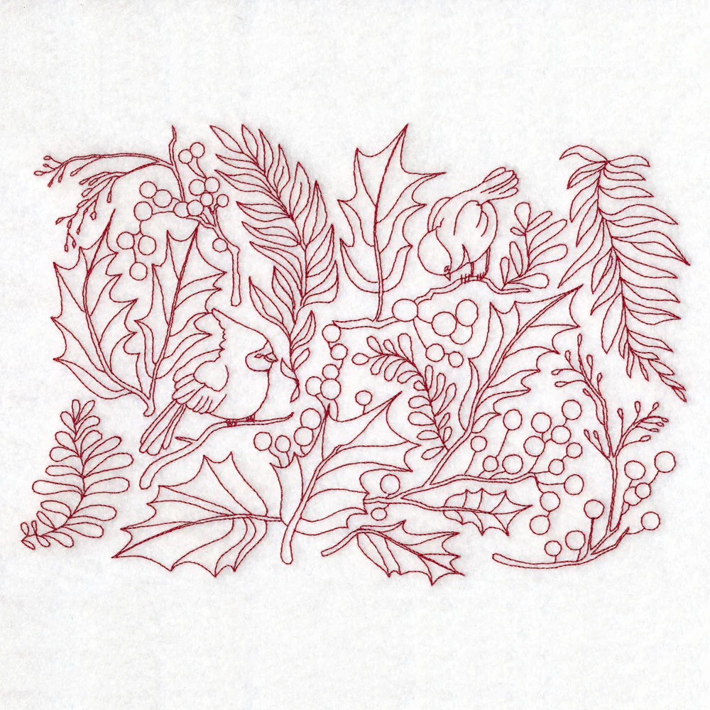 Perfectly Repeatable Christmas Blooms and Cardinals - Image 5