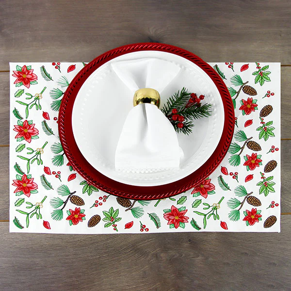 Perfectly Repeatable Christmas Poinsettias & Botanicals - Image 8