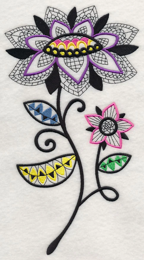 Petal Patterns (Blackwork) - Image 5