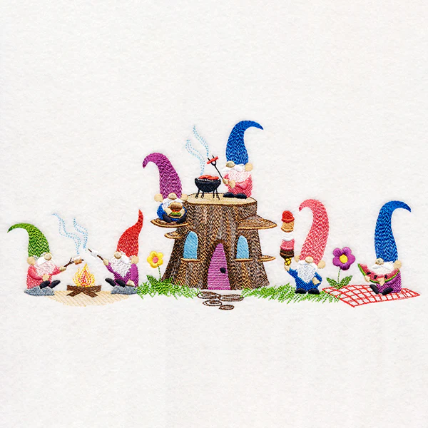 Picnic Party Gnome Border